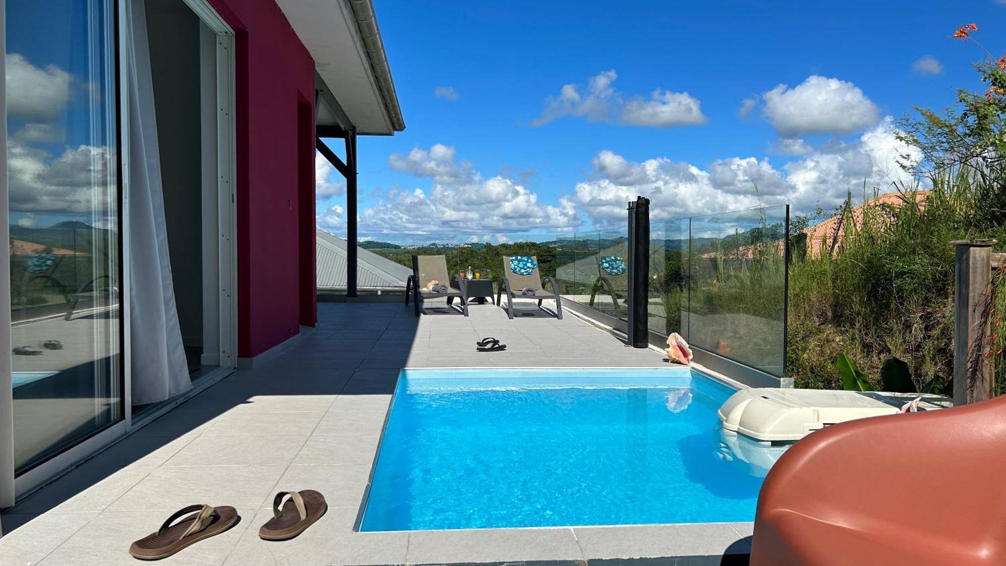 La Villa Jalna Grenadine Deux Chambres Et Piscine Privee Les Trois-Ilets Bagian luar foto